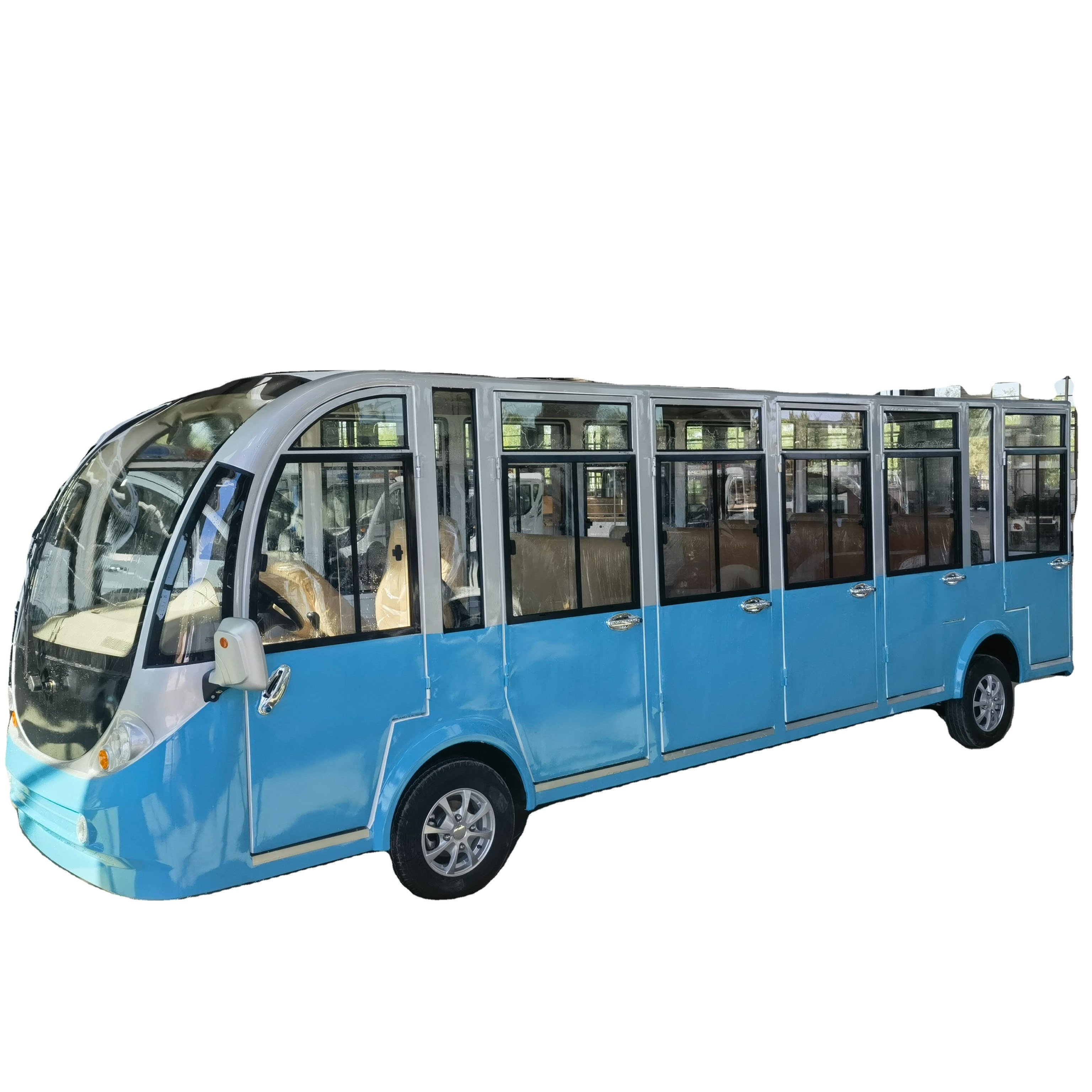 Factory Outlet Lowest Price 12-17 Seat CE Certification Sightseeing Luxury Electric Shuttle Bus
